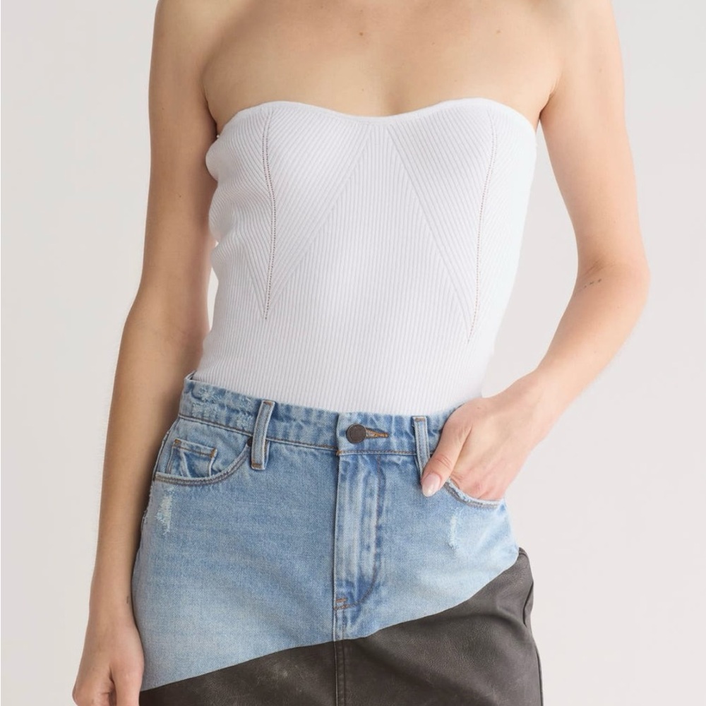 ASOS Strapless Ribbed Top